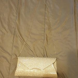 Bedazzled Silver Clutch